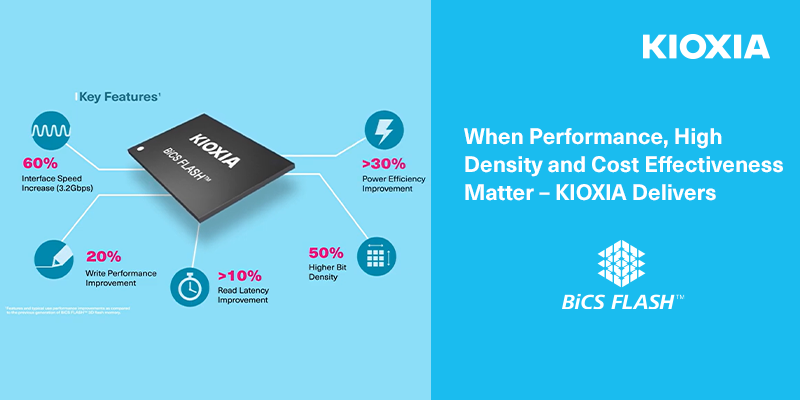 When Performance High Density and Cost Effectiveness Matter - KIOXIA Delivers