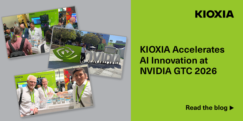 KIOXIA Accelerates AI Innovation at NVIDIA GTGC 2026