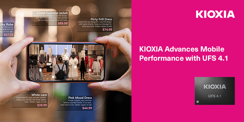 KIOXIA Advances Mobile Performance with UFS 4.1