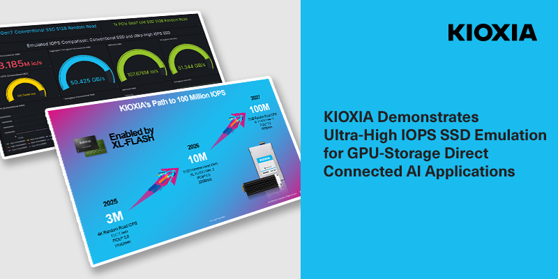 KIOXIA Demonstrates Ultra-High IOPS SSD Emulation for GPU