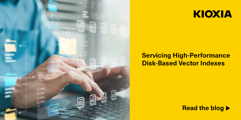 Servicing HIgh Performance Disk Based Vector Indexes