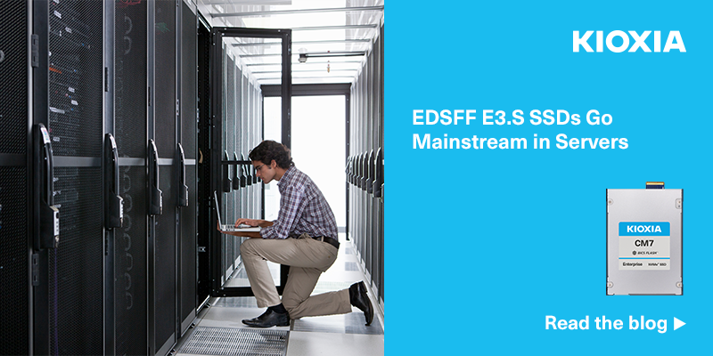 EDSFF E3.S SSDs Go Mainstream in Servers