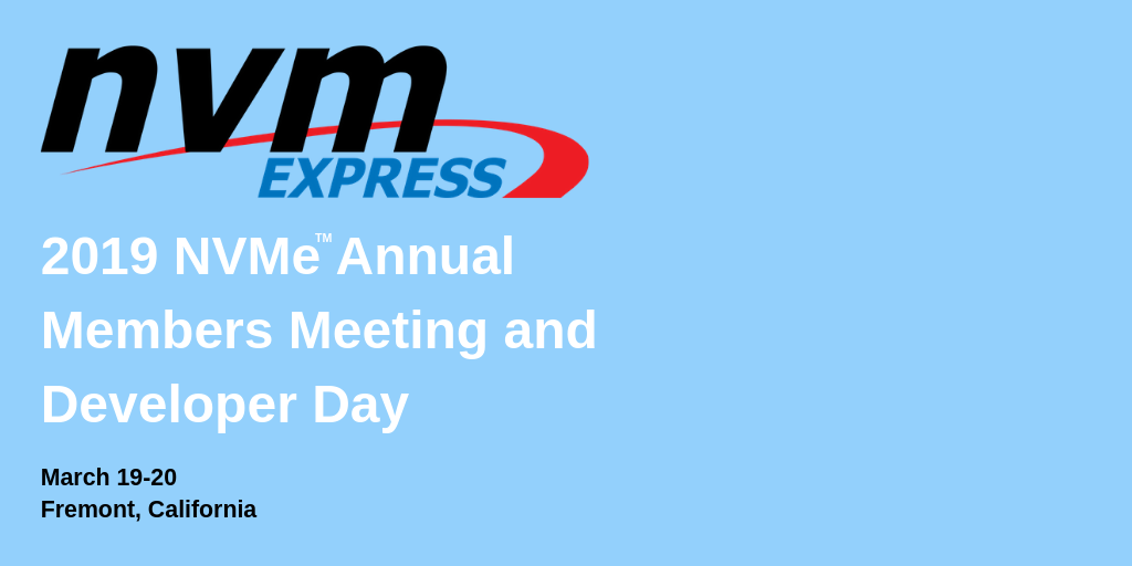 NVME Members Meeting and Developer Day